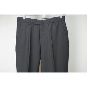 Incotex High Comfort S100s Dark Blue Wool Dress Pants Sz 44 NEW